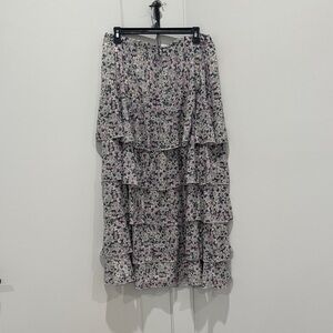 Floral Tiered Skirt